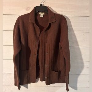 G.H. Bass & Co. Chocolate Knit Cardigan